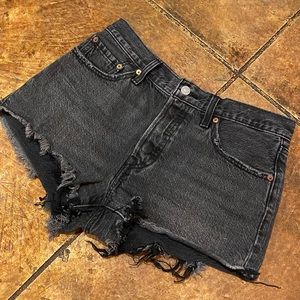 Levi’s 501 Black Denim Shorts
